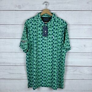 NWT William Murray Golf Building Bridges Polo Shirt Large